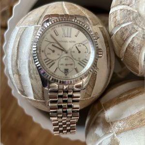 Michael Kors 38mm Women’s Lexington Silver Chronograph Watch